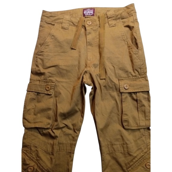 Matchstick Cargo Pants Utility Outdoor Hiking Travel Workwear Khaki Skater 34x30 - Picture 6 of 16